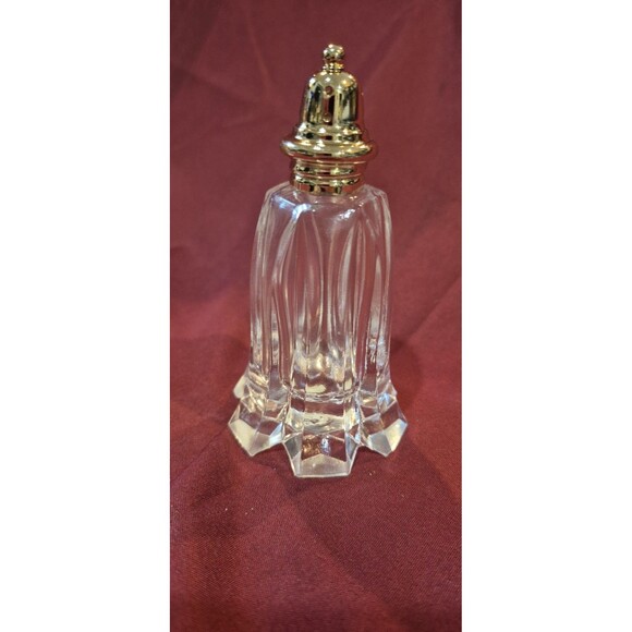 NOS Crystal Salt and Pepper Shakers from The Golden Collection New Old Stock Box - Picture 2 of 5